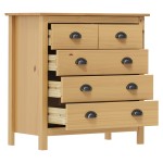 vidaXL Servantă Hill, 79x40x80 cm, lemn masiv de pin