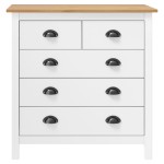 vidaXL Servantă Hill, alb, 79x40x80 cm, lemn masiv de pin vidaXL Servantă Hill, alb, 79x40x80 cm, lemn masiv de pin