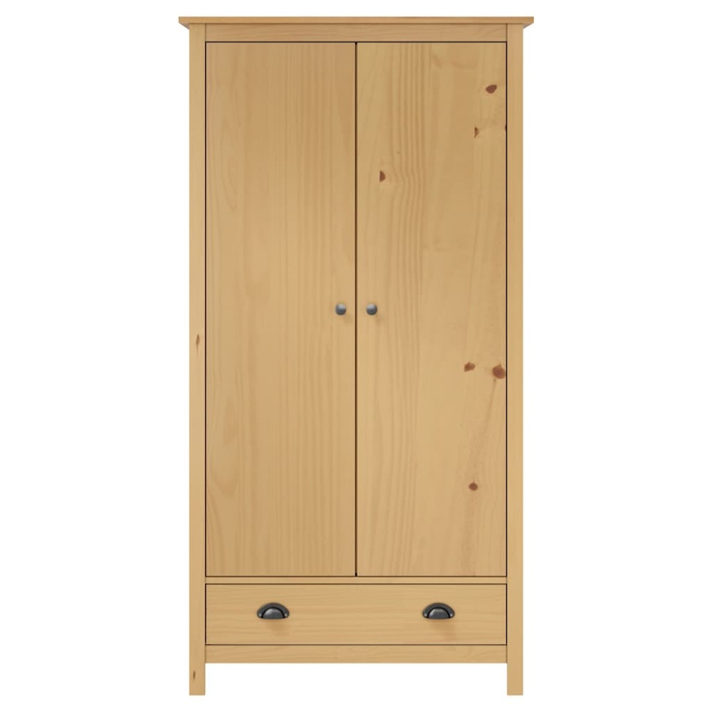 vidaXL Șifonier cu 2 uși Hill, 89x50x170 cm, lemn masiv de pin
