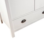 vidaXL Șifonier cu 2 uși Hill, alb, 89x50x170 cm, lemn masiv de pin vidaXL Șifonier cu 2 uși Hill, alb, 89x50x170 cm, lemn masiv de pin