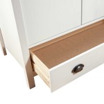 vidaXL Șifonier cu 2 uși Hill, alb, 89x50x170 cm, lemn masiv de pin vidaXL Șifonier cu 2 uși Hill, alb, 89x50x170 cm, lemn masiv de pin