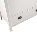 vidaXL Șifonier cu 3 uși Hill, alb, 127x50x170 cm, lemn masiv de pin vidaXL Șifonier cu 3 uși Hill, alb, 127x50x170 cm, lemn masiv de pin