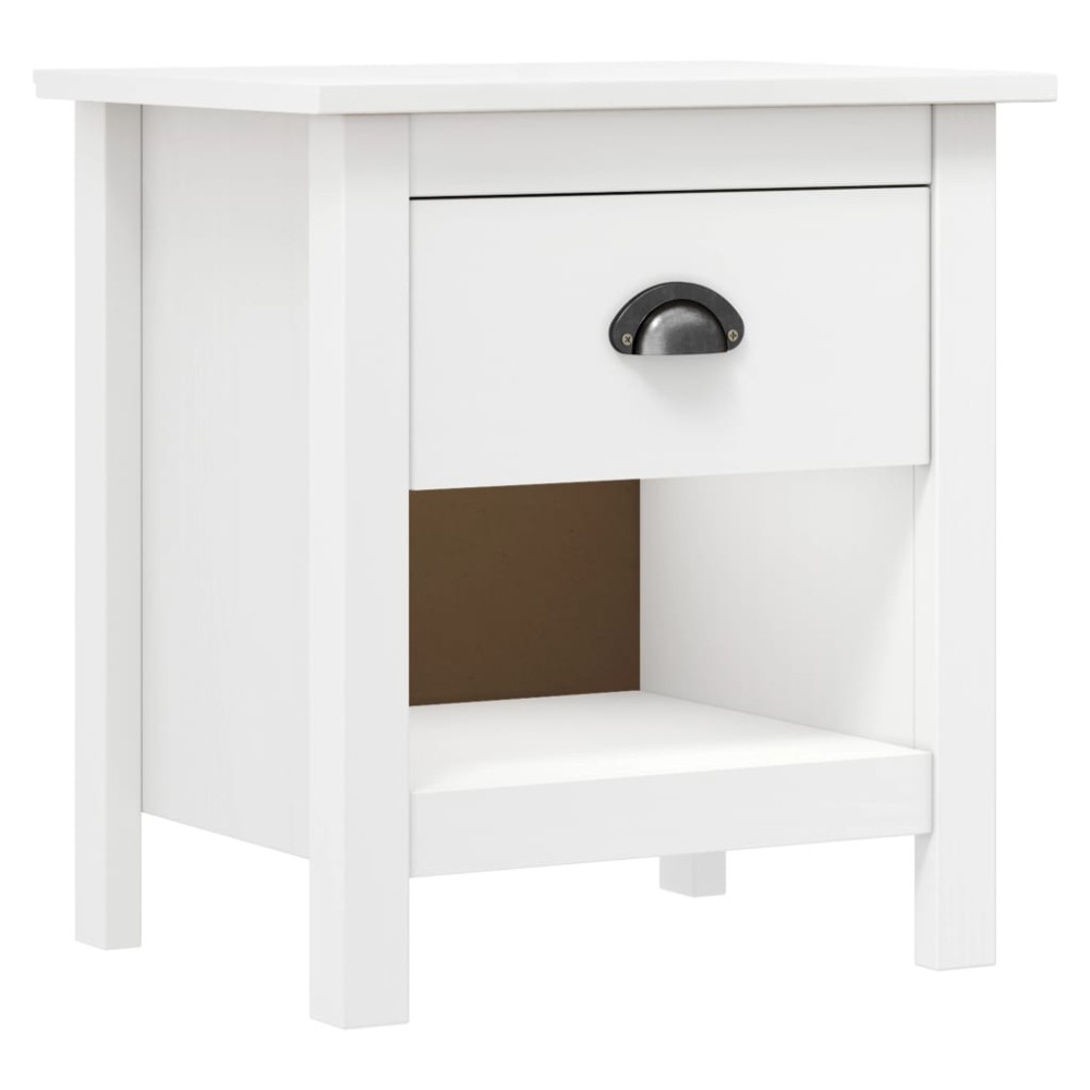 vidaXL Noptiere Hill, 2 buc., 46x35x49,5 cm, lemn masiv de pin