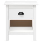 vidaXL Noptiere Hill, 2 buc., 46x35x49,5 cm, lemn masiv de pin