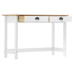 vidaXL Masă consolă Hill cu 2 sertare, 110x45x74 cm, lemn masiv pin