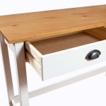 vidaXL Masă consolă Hill cu 2 sertare, 110x45x74 cm, lemn masiv pin