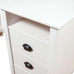 vidaXL Birou Hill, alb, 150x50x74 cm, lemn masiv de pin