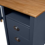 vidaXL Birou Hill, gri, 150x50x74 cm, lemn masiv de pin