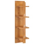 vidaXL Oglindă de perete cu rafturi, 30x30x120 cm, lemn masiv de tec vidaXL Oglindă de perete cu rafturi, 30x30x120 cm, lemn masiv de tec