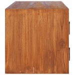 vidaXL Dulap TV montat pe perete, 90x30x30 cm, lemn masiv de tec
