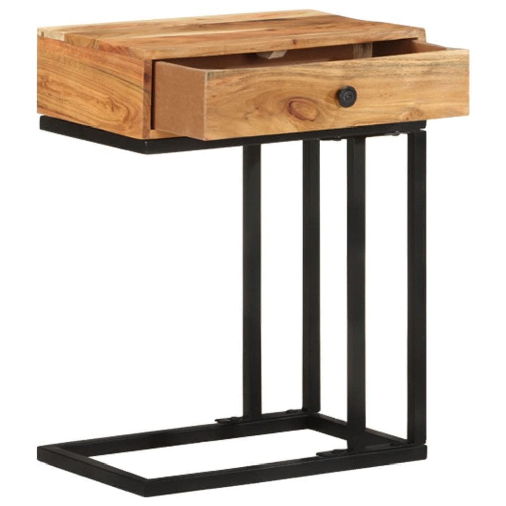 vidaXL Masă laterală formă U, 45 x 30 x 61 cm, lemn masiv de acacia