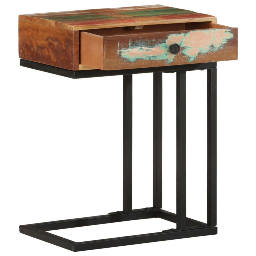 vidaXL Masă laterală formă U, 45 x 30 x 61 cm, lemn masiv reciclat