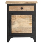 vidaXL Noptieră, 40 x 30 x 50 cm, lemn masiv de mango