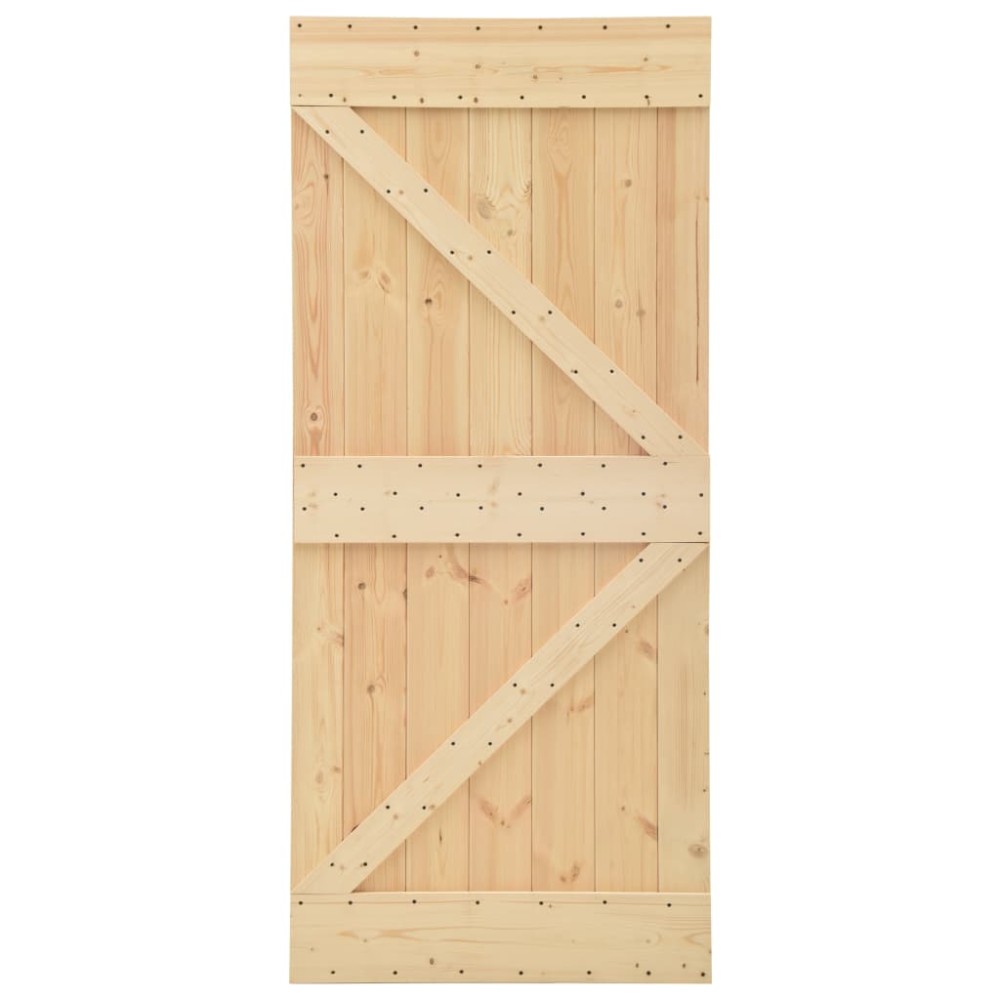 vidaXL Ușă, 80x210 cm, lemn masiv de pin