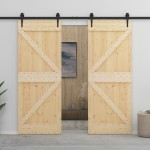 vidaXL Ușă, 80x210 cm, lemn masiv de pin vidaXL Ușă, 80x210 cm, lemn masiv de pin