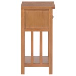 vidaXL Masă de reviste cu sertar, 35 x 27 x 55 cm, lemn masiv stejar vidaXL Masă de reviste cu sertar, 35 x 27 x 55 cm, lemn masiv stejar