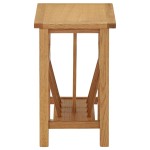 vidaXL Masă de reviste, 45 x 27 x 42 cm, lemn masiv de stejar