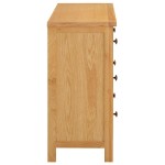 vidaXL Dulap cu sertare, 105 x 33,5 x 73 cm, lemn masiv stejar vidaXL Dulap cu sertare, 105 x 33,5 x 73 cm, lemn masiv stejar