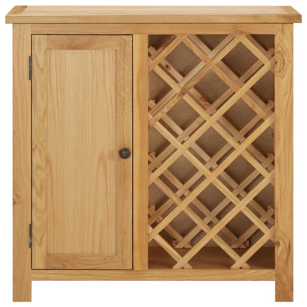 vidaXL Dulap sticle de vin, 11 sticle, 80x32x80 cm, lemn de stejar
