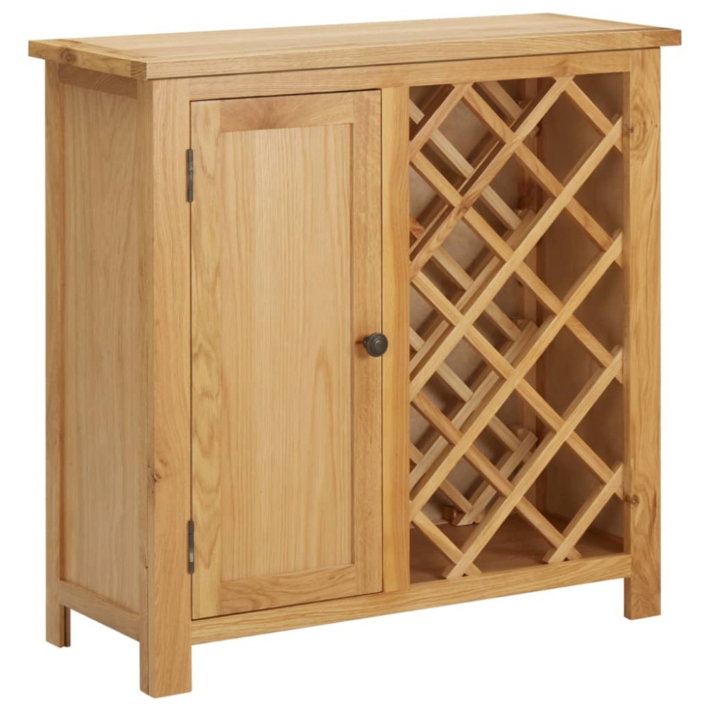 vidaXL Dulap sticle de vin, 11 sticle, 80x32x80 cm, lemn de stejar