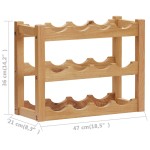 vidaXL Suport 12 sticle de vin, 47 x 21 x 36, lemn masiv de stejar vidaXL Suport 12 sticle de vin, 47 x 21 x 36, lemn masiv de stejar