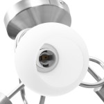 vidaXL Lustră cu abajururi din ceramică, 3 becuri E14, alb, glob vidaXL Lustră cu abajururi din ceramică, 3 becuri E14, alb, glob
