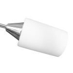 vidaXL Lustră cu abajururi din ceramică, 5 becuri E14, alb, con vidaXL Lustră cu abajururi din ceramică, 5 becuri E14, alb, con