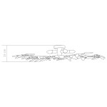 vidaXL Lustră cu brațe tip frunze cristal acrilic alb 5 becuri E14 vidaXL Lustră cu brațe tip frunze cristal acrilic alb 5 becuri E14
