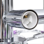 vidaXL Lustră cu brațe tip frunze cristal acrilic violet 5 becuri E14 vidaXL Lustră cu brațe tip frunze cristal acrilic violet 5 becuri E14