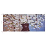 vidaXL Set tablouri din pânză, vas cu flori, multicolor, 150 x 60 cm vidaXL Set tablouri din pânză, vas cu flori, multicolor, 150 x 60 cm