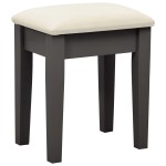 vidaXL Masă toaletă cu taburet, gri, 65x36x128 cm, lemn paulownia, MDF
