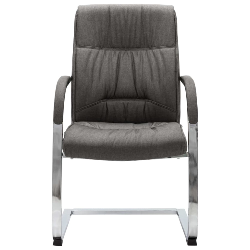 vidaXL Scaun de birou consolă, gri, material textil