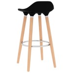 vidaXL Scaune de bar, 2 buc, negru