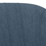 vidaXL Scaune de bar, 2 buc., albastru, material textil vidaXL Scaune de bar, 2 buc., albastru, material textil
