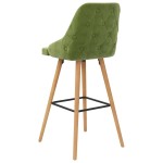 vidaXL Scaune de bar, 2 buc., verde deschis, catifea vidaXL Scaune de bar, 2 buc., verde deschis, catifea