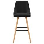 vidaXL Scaune de bar, 2 buc., negru, catifea vidaXL Scaune de bar, 2 buc., negru, catifea