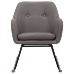 vidaXL Scaun balansoar, gri deschis, material textil vidaXL Scaun balansoar, gri deschis, material textil