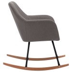 vidaXL Scaun balansoar, gri deschis, material textil vidaXL Scaun balansoar, gri deschis, material textil