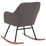 vidaXL Scaun balansoar, gri deschis, material textil vidaXL Scaun balansoar, gri deschis, material textil
