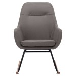 vidaXL Scaun balansoar, gri deschis, material textil vidaXL Scaun balansoar, gri deschis, material textil