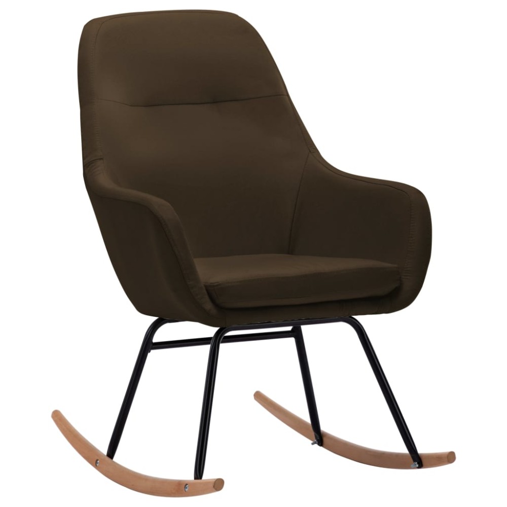 vidaXL Scaun balansoar, maro, material textil