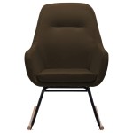 vidaXL Scaun balansoar, maro, material textil vidaXL Scaun balansoar, maro, material textil