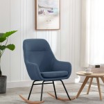 vidaXL Scaun balansoar, albastru, material textil vidaXL Scaun balansoar, albastru, material textil