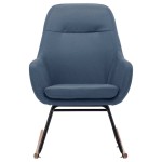 vidaXL Scaun balansoar, albastru, material textil vidaXL Scaun balansoar, albastru, material textil