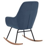 vidaXL Scaun balansoar, albastru, material textil vidaXL Scaun balansoar, albastru, material textil