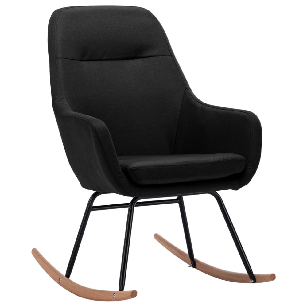 vidaXL Scaun balansoar, negru, material textil