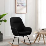 vidaXL Scaun balansoar, negru, material textil vidaXL Scaun balansoar, negru, material textil