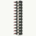 vidaXL Suport sticle de vin de perete, 24 sticle, negru, fier vidaXL Suport sticle de vin de perete, 24 sticle, negru, fier