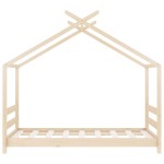 vidaXL Cadru pat de copii, 70 x 140 cm, lemn masiv de pin vidaXL Cadru pat de copii, 70 x 140 cm, lemn masiv de pin