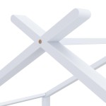vidaXL Cadru pat de copii, alb, 70 x 140 cm, lemn masiv de pin vidaXL Cadru pat de copii, alb, 70 x 140 cm, lemn masiv de pin